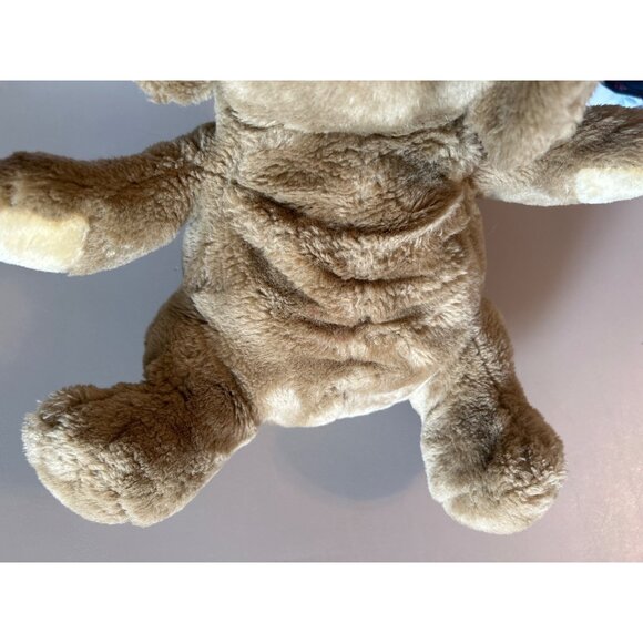 Cuddle Wit Brown Shar Pei Dog Vintage Plush Toy - Picture 4 of 10